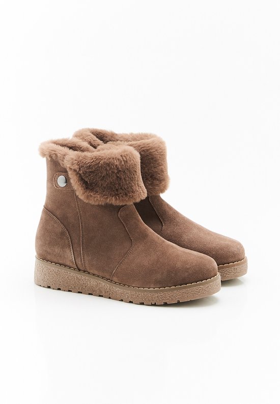 Damart – Bottes doublées en Thermolactyl – Femme – Marron – 41