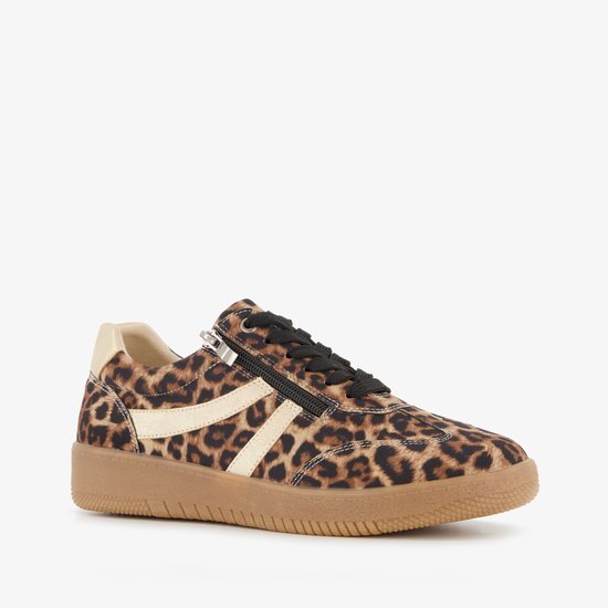 Baskets femme Natuform avec imprimé léopard marron – Taille 38 – Semelle amovible
