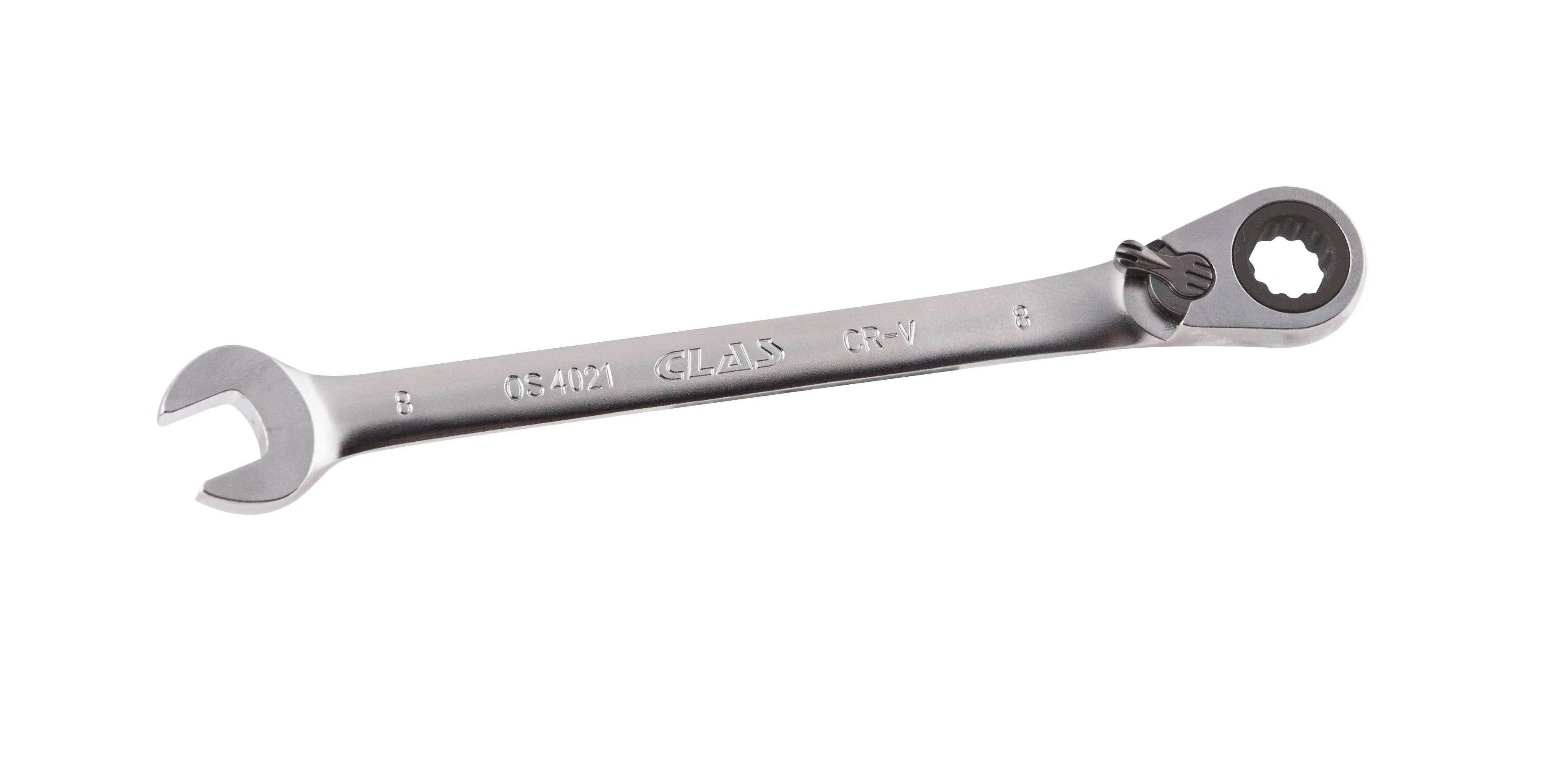 CLAS – Clé mixte a cliquet reversible 15° 8mm – OS 4021