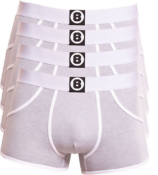 Bolas Underwear | Caleçon homme | Coton | Gris chiné | Paquet de 4 | Taille XXL