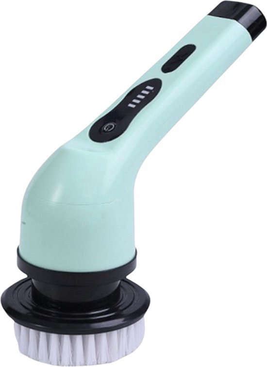 Brosse multifonction Purgato – 2000 mAh – 25 W – Sans fil – 9 têtes de brosse – Vert menthe