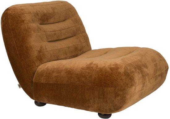 Dutchbone Wyatt en Velours Cognac marron Dutchbone