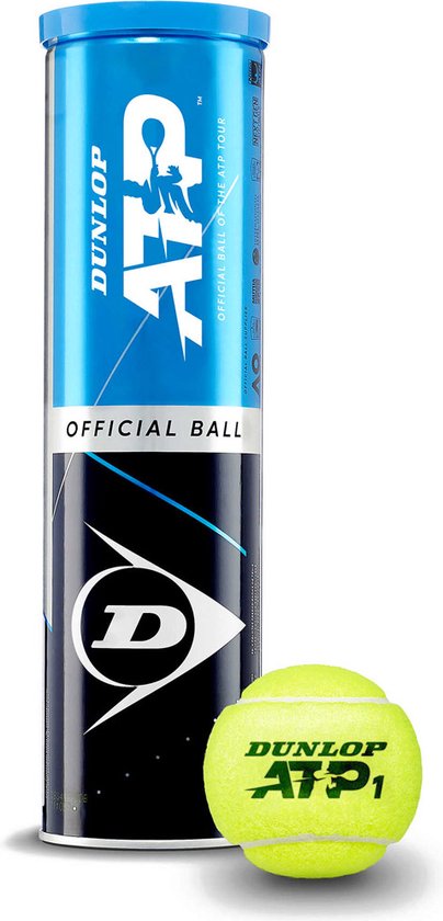 Balles de tennis Dunlop ATP Championship – jaune – 4 boîtes