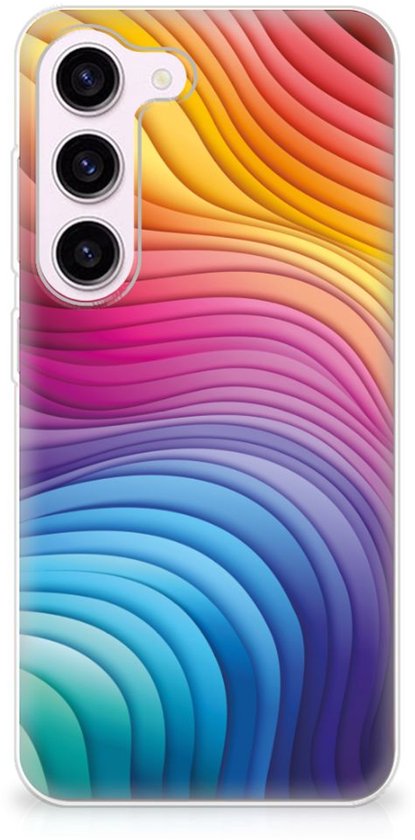Coque en TPU adaptée au Samsung Galaxy S23 Rainbow