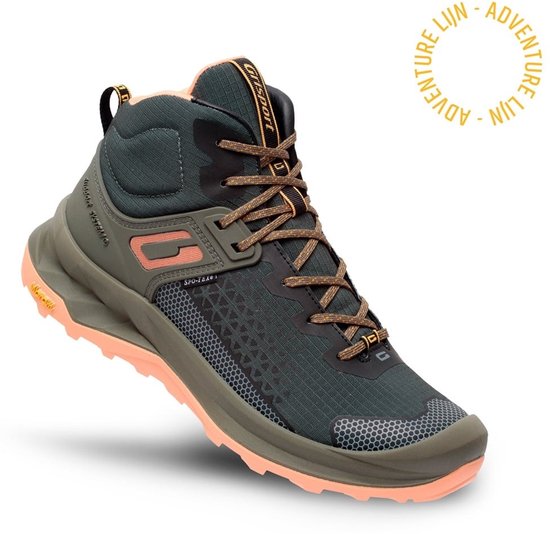 Chaussures de randonnée Grisport Explorer mi-hautes vert rose uni (15403-176)