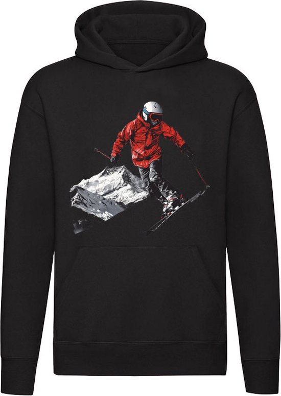 Born pour skier Sweat à capuche – ski – vacances – hiver – unisexe – pull