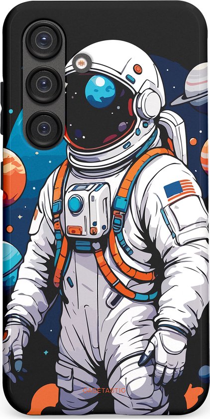 Étui Casetastic pour Samsung Galaxy S25 – Élégant étui de protection Duo couche – Astronaute dans l&rsquo;espace