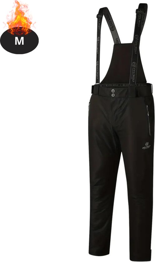 Bovista Pantalon de ski – Combinaison de ski – Pantalon de snowboard – Pantalon d&rsquo;hiver – Pantalon de neige – Homme – Sports d&rsquo;hiver – Zwart – Taille M