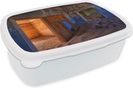 Boîte à pain Wit – Lunch box – Boîte à pain – Porte – Sable – Désert – Architecture – 18x12x6 cm – Adultes