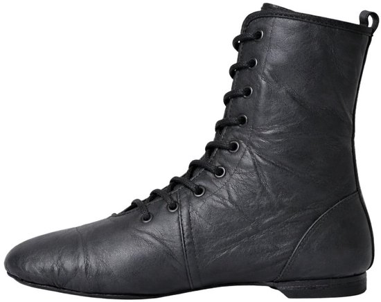 Chaussures de danse Dancer Dancewear | Chaussures Jazz dames | Chaussures Jazz cuir noir | bottes de jazz | bottes de jazz | Taille 38