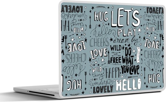Autocollant pour ordinateur portable – 11,6 pouces – Dictons – Bébé – Citations – Mots – Kids – Enfants – 30x21cm – Autocollants pour ordinateur portable – Peau pour ordinateur portable – Couverture