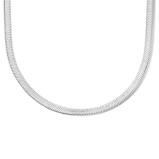 Chaîne Glams serpent plate 4,2 mm 42 + 4 cm – Acier