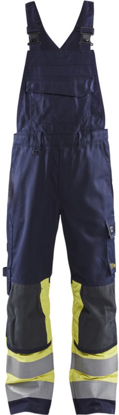 Blaklader Salopette Multinorme Classe 1 2607-1514 – Marine/Jaune Haute Visibilité – D100