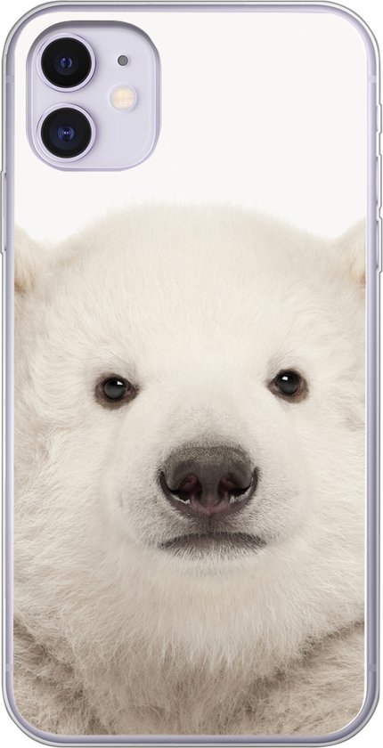 Coque iPhone 11 – Kids – Ours polaire jeune – Bébé ours polaire – Enfants – Garçons – Filles – Coque de téléphone en Siliconen