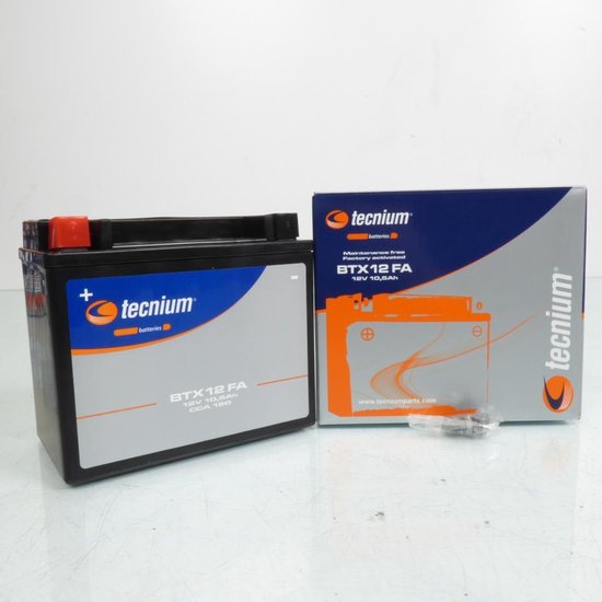 Batterie SLA Tecnium pour Scooter Peugeot 300 Geopolis 2010 à 2013 YTX12 / 12V 10.5Ah Neuf