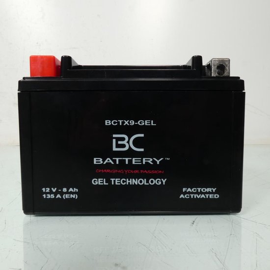 Batterie SLA BC Battery pour Scooter Yamaha 250 Xmax 2005 à 2020 YTX9 / 12V 8Ah Neuf