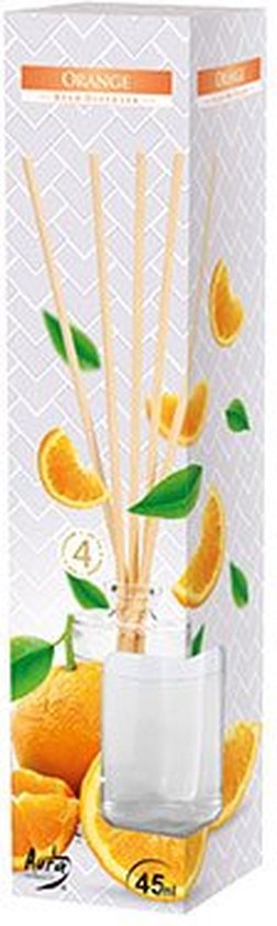 Diffuseur Air 45ml Orange D4,3xh20,3cmjusqu&rsquo;à 4 Semaines