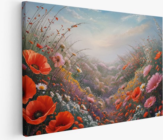 Cercle mural Saammp en bois – Roses colorées – Fleurs – Abstrait – Ø 90 – Cercle mural – Décoration murale Cercle – Décoration murale Salon – Décoration de bureau