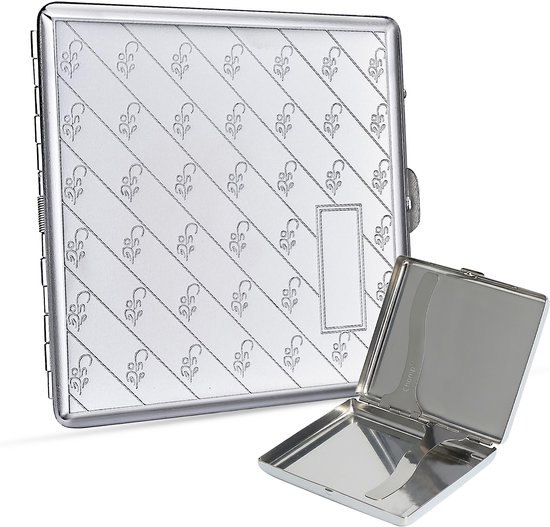 Boîte à cigarettes en Argent – Motif – 20 cigarettes