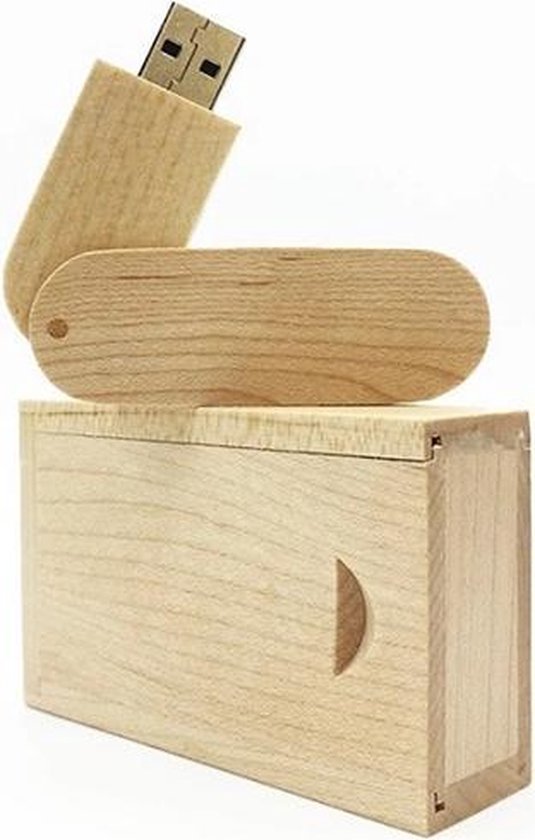Clé USB Wood Twister dans une boîte en bois 32 Go