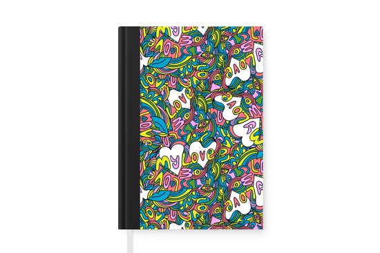 Carnet – Carnet d&rsquo;écriture – Fille – Amour – Motifs – Amour – Fille – Kids – Enfants – Carnet – Format A5 – Bloc-notes