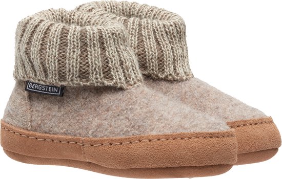 Bergstein Cosy Lux Pantoufles Mixte Junior – Beige – Taille 31