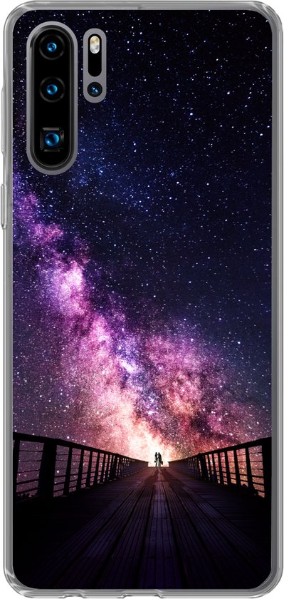 Coque Huawei P30 Pro – Univers – Galaxie – Violet – Garçons – Filles – Enfants – Coque de téléphone en Siliconen