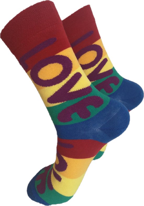 Cadeau d&rsquo;anniversaire pour lui et ses Chaussettes – Rainbow – Gay Pride Amour Chaussettes – Happy Socks – Chaussettes Happy – Luckyday Chaussettes – Chaussettes avec du texte – Chaussettes simples – Happy Socks où vous êtes – Taille 37- 44