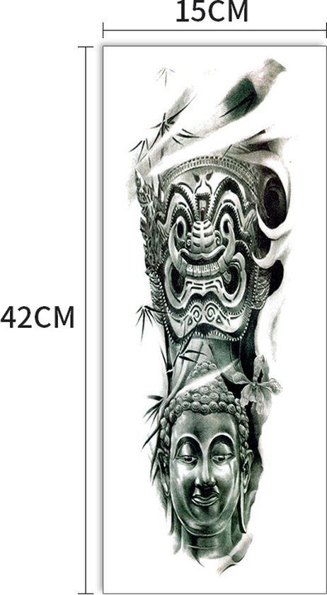 Coller le manchon de tatouage 293-tatouage de bras temporaire-faux tatouage-faux tatouage temporaire