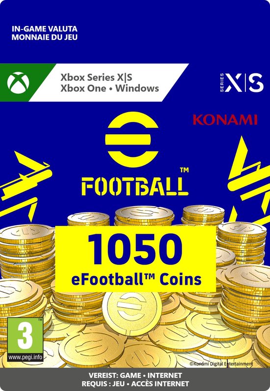 eFootball 2022: eFootball Coin 1050 – Xbox Series X|S, Xbox One & Windows DownloadTélécharger