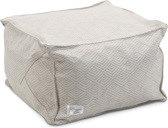 Designed by Lotte Honey – Pouf Chat – Beige – 45x45x30 cm