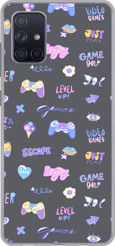 Coque Samsung Galaxy A51 – Filles – Gaming – Console – Motifs – Fille – Kids – Enfants – Enfant – Coque de téléphone en Siliconen