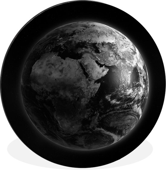 Cercle Mural – Cercle Mural – Terre – Espace – Planètes – Aluminium – Dibond – 30×30 cm – Intérieur et Extérieur