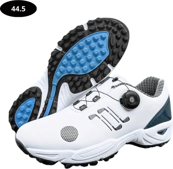 Chaussures de golf Nivard pour homme – Baskets pour femmes – Vêtements de golf – Chaussures de golf antidérapantes – Imperméables – Golf – Wit 44,5