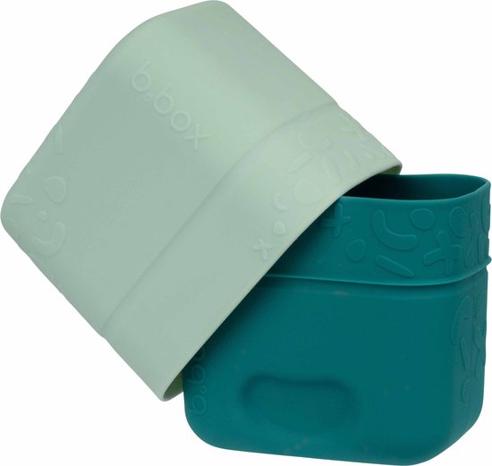 b.box Gobelet à collation en silicone | Conteneur de stockage réutilisable pour la préparation des repas | Tient dans la boîte à lunch b.box | Passe au four, au micro-ondes, au congélateur et au lave-vaisselle