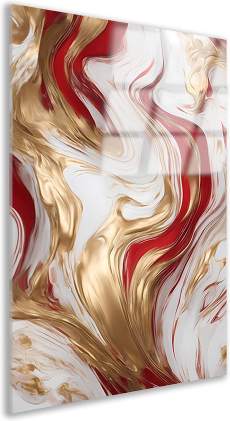 Décoration murale expressionnisme abstrait – Peinture sur verre d&rsquo;art moderne – Peinture de chambre – Décoration murale rurale – Peinture sur plexiglas – Décoration de salon verre acrylique 80×120 cm