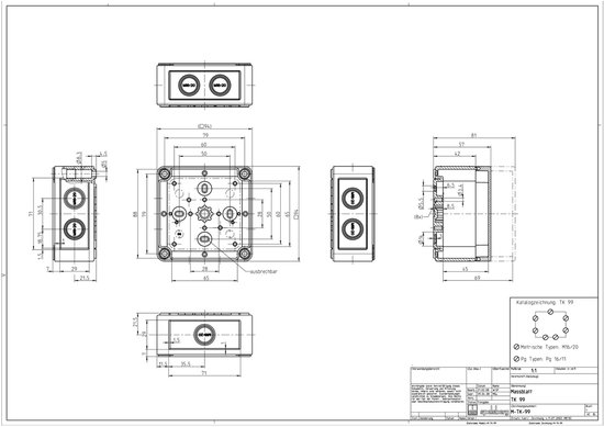 Coffret d&rsquo;installation Spelsberg TK PS 99-6-tm 10600301 gris clair (RAL 7035) 94 x 94 x 57 Polycarbonate, Polystyrène e