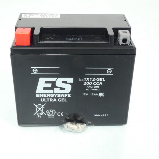 Batterie SLA Energysafe pour Scooter Piaggio 125 X7 Evo Ie 2009 à 2013 YTX12 / 12V 12Ah Neuf
