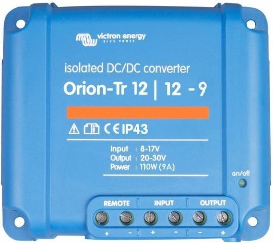 Convertisseur CC-CC isolé Orion-Tr 12 / 12-9A (110W) Vente au détail