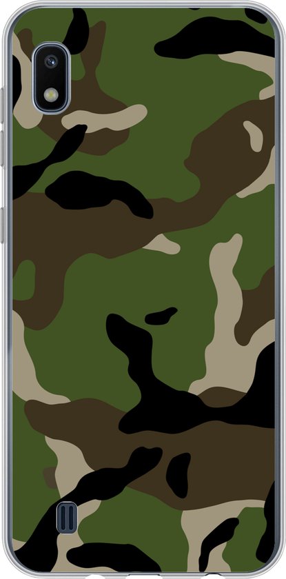 Coque Samsung Galaxy A10 – Motif camouflage Militaire – Siliconen – Sinterklaas – Noël – Cadeaux – Cadeaux de chaussures
