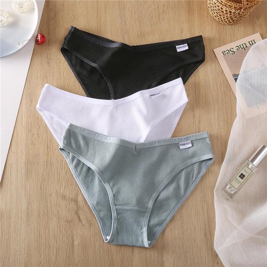 Fine-Too 3x Culottes Katoen ( Diverse Couleurs) Taille L