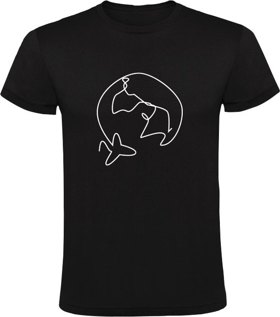 Dessin d&rsquo;avion T-shirt homme | Monde | Voyages | Vacances | voyage | Voler | Voyage | Pilote | Intendant | Hôtesse de l&rsquo;air | Chemise
