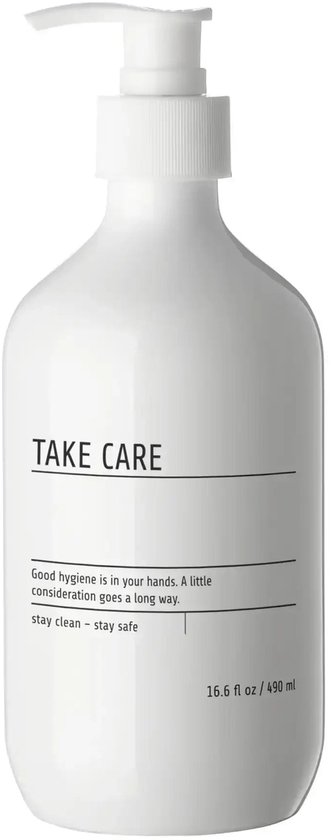Bouteille avec pompe et étiquette 490 ml