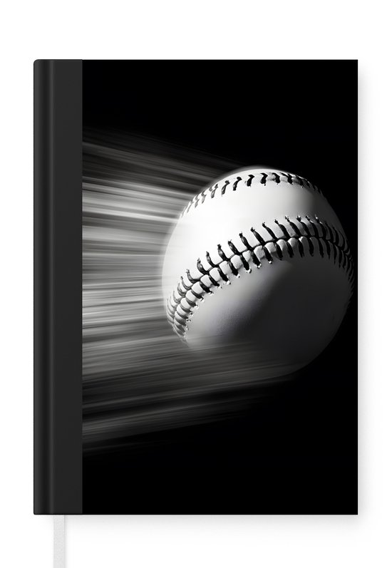 Carnet de notes – Baseball – Wit – Mouches – Petit carnet – Format A5 – Bloc-notes
