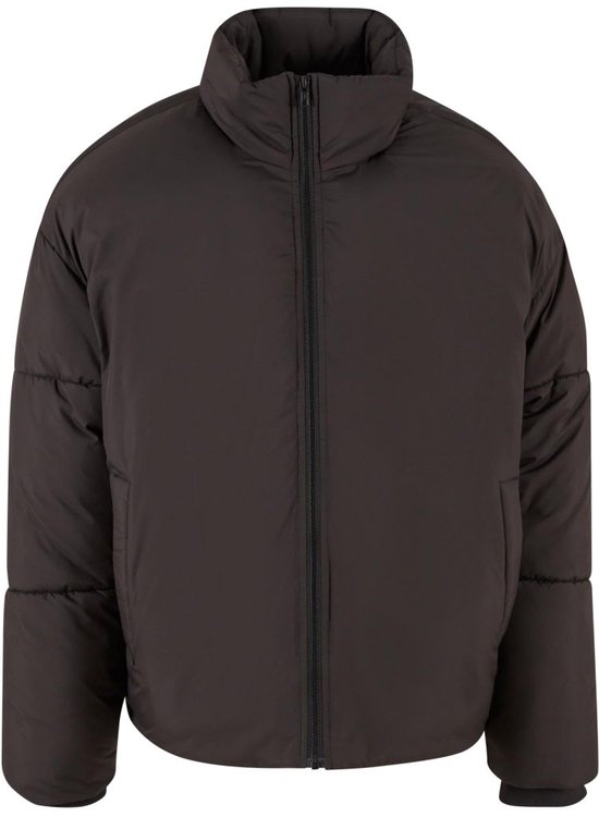 Build your Brand Oversized Puffer Jacket BY309 – Black – L