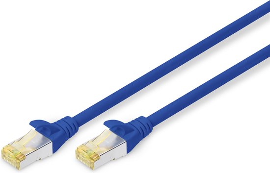 CAT 6A S-FTP patch cord, Cu, LSZH AWG 26/7, length 3 m, color blue