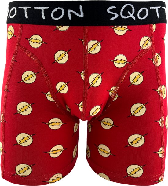 Caleçon – SQOTTON® – Lightning – Rouge – Taille XXL