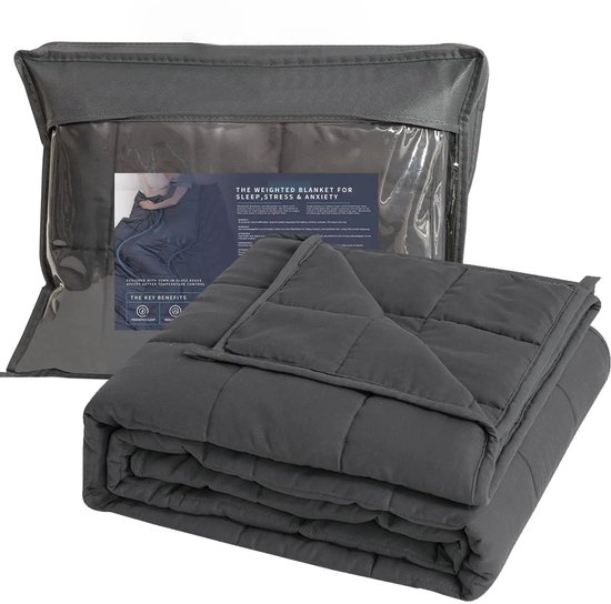 Couverture de relaxation – Couverture lestée – idéale pour un meilleur sommeil (4-8 kg) – Répartition uniforme de la pression – couverture pour adultes – 150 x 200 cm