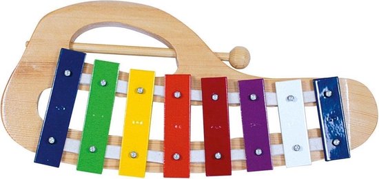 Bino Xylophone 8 Tons Junior 31 Cm Métal/Bois 2 Pièces