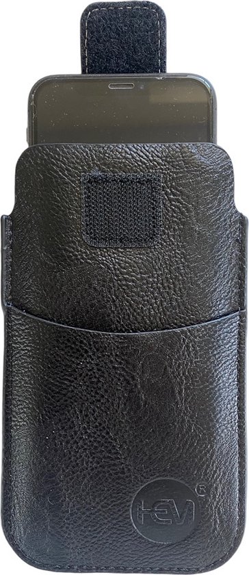 Étui Zwart Samsung Galaxy A20e avec boucle de ceinture et compartiment de rangement